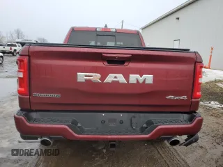 2025 Ram 1500 Big Horn with VIN 1C6SRFFP8SN522135, listed as a Copart auction lot 42783895 with 1,838 mi miles and Salvage Title. Bid and sale history available at carsss.com. Image 6.
