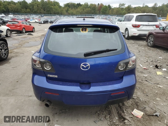 2007 Mazda 3 S Sport with VIN JM1BK144371600313, listed as a Copart auction lot 72448064 with 166,494 mi miles and Salvage Title. Bid and sale history available at DreamBid. Image 6.
