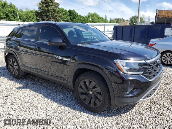 2024 Volkswagen Atlas SE with VIN 1V2JE2CA3RC213573, listed as a Copart auction lot 55290605 with 24,278 mi miles and Salvage title. Bid and sale history available at DreamBid. Image 4.