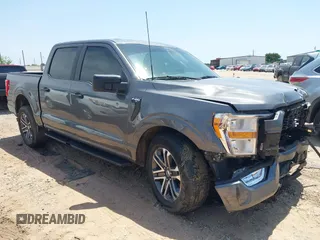 2021 Ford F-150 XL with VIN 1FTEW1CP2MKF04739, listed as a IAAI auction lot 42264990 with 87,711 mi miles and . Bid and sale history available at DreamBid. Image 1.