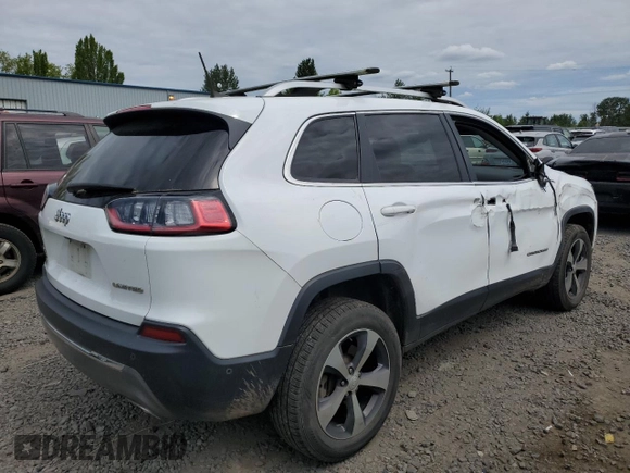 2019 Jeep Cherokee Limited z VIN 1C4PJMDN5KD148701, wystawiony jako Copart lot #56031085 z przebiegiem 118 988 mil mil oraz Szkoda całkowita • Salvage title. Historia ofert i sprzedaży dostępna na DreamBid. Obrazek 3.