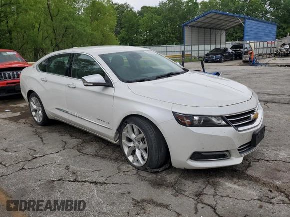 2017 Chevrolet Impala Premier with VIN 1G1145S39HU200966, listed as a Copart auction lot 57333045 with 86,301 mi miles and Salvage title. Bid and sale history available at DreamBid. Image 4.
