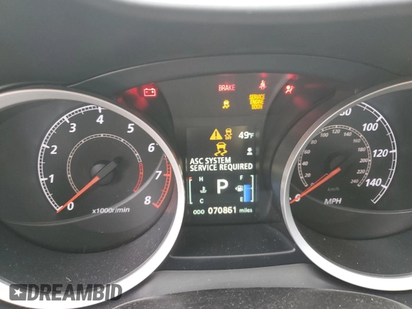 2015 Mitsubishi Lancer GT with VIN JA32U8FW1FU000211, listed as a Copart auction lot 48122224 with 70,861 mi miles and Salvage Title. Bid and sale history available at carsss.com. Image 9.