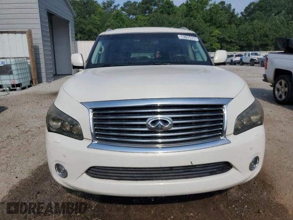 2012 Infiniti QX56 7-passenger with VIN JN8AZ2NF3C9517252, listed as a Copart auction lot 58743455 with 136,627 mi miles and Clean title. Bid and sale history available at DreamBid. Image 5.
