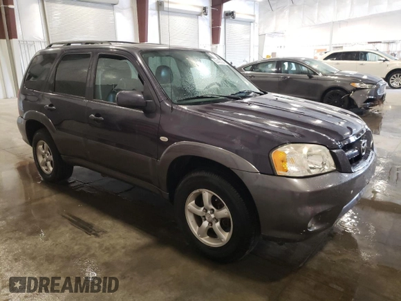 2005 Mazda Tribute i with VIN 4F2YZ92Z35KM49077, listed as a Copart auction lot 55406204 with 110,959 mi miles and Non Repairable. Bid and sale history available at carsss.com. Image 4.