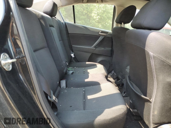 2012 Mazda 3 i Touring with VIN JM1BL1V82C1538556, listed as a Copart auction lot 59543215 with 126,297 mi miles and Salvage title. Bid and sale history available at DreamBid. Image 10.