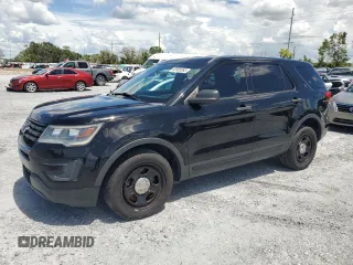 2017 Ford Police Interceptor Utility with VIN 1FM5K8AR5HGE00775, listed as a Copart auction lot 65905365 with 112,397 mi miles and Salvage title. Bid and sale history available at DreamBid. Image 1.