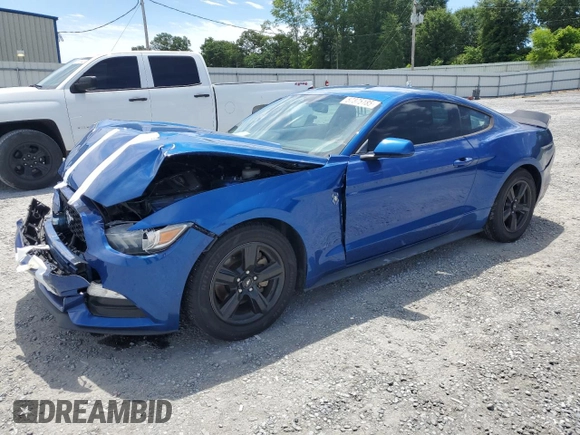 2017 Ford Mustang V6 with VIN 1FA6P8AM2H5301038, listed as a Copart auction lot 57375185 with 61,158 mi miles and Salvage title. Bid and sale history available at DreamBid. Image 1.