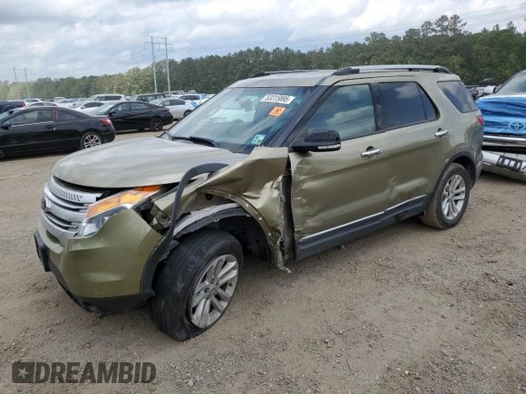 2012 Ford Explorer XLT with VIN 1FMHK7D88CGA23572, listed as a Copart auction lot 53315895 with 106,333 mi miles and Salvage Title. Bid and sale history available at DreamBid. Image 1.