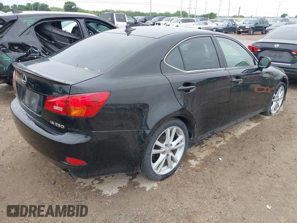 2007 Lexus IS with VIN JTHBK262672048719, listed as a IAAI auction lot 42143341 with 91,702 mi miles. Bid and sale history available at carsss.com. Image 4.