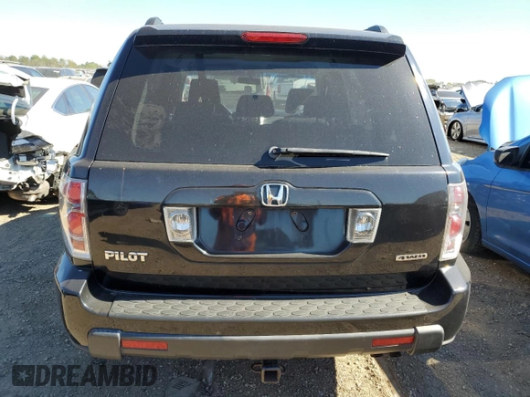2006 Honda Pilot EX with VIN 5FNYF18466B003168, listed as a Copart auction lot 73733044 with 174,729 mi miles and Salvage Title. Bid and sale history available at DreamBid. Image 6.