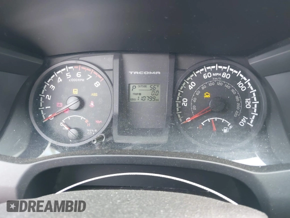 2016 Toyota Tacoma SR5 with VIN 5TFAX5GN0GX057704, listed as a IAAI auction lot 41890138 with 110,799 mi miles. Bid and sale history available at carsss.com. Image 7.