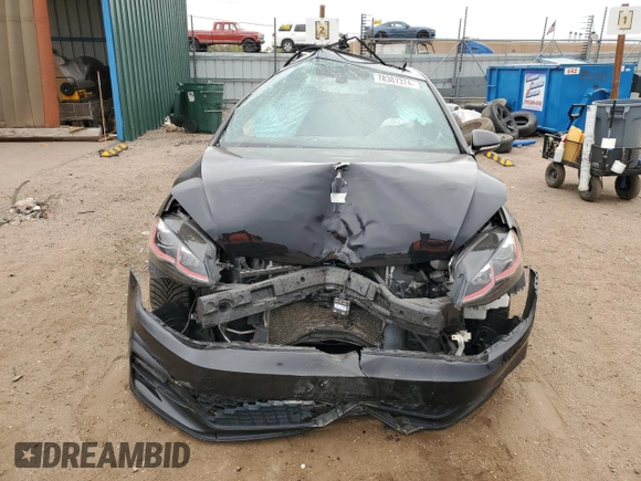 2021 Volkswagen Golf GTI S with VIN 3VW6T7AU7MM006194, listed as a Copart auction lot 78307374 with 0 mi miles and Salvage Title. Bid and sale history available at carsss.com. Image 5.
