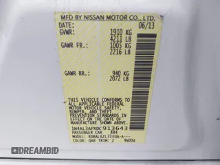 2013 Nissan Altima S with VIN 1N4AL3APXDC913643, listed as a IAAI auction lot 41977231 with 95,170 mi miles and . Bid and sale history available at DreamBid. Image 9.