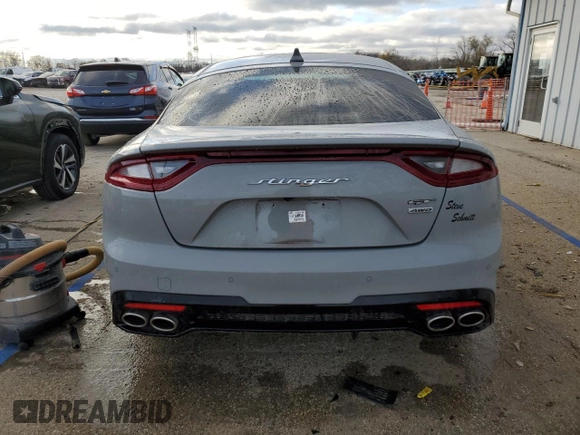 2021 Kia Stinger GT2 with VIN KNAE55LC2M6091539, listed as a Copart auction lot 81516294 with 37,905 mi miles and Salvage Title. Bid and sale history available at carsss.com. Image 6.