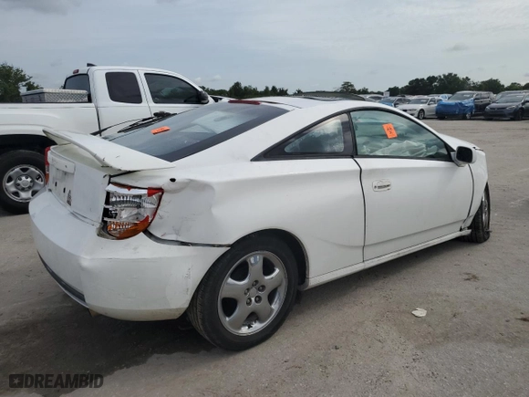 2002 Toyota Celica GT with VIN JTDDR32T420137543, listed as a Copart auction lot 71398604 with 168,767 mi miles and Salvage Title. Bid and sale history available at carsss.com. Image 3.