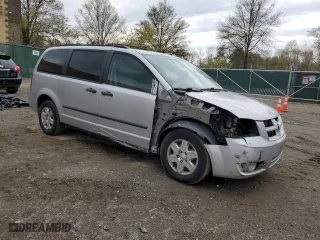 2008 Dodge Grand Caravan SE with VIN 2D8HN44H08R707226, listed as a Copart auction lot 53063955 with 183,560 mi miles and Salvage Title. Bid and sale history available at carsss.com. Image 4.