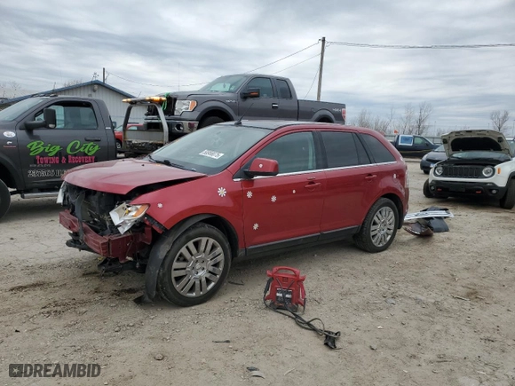 2009 Ford Edge Limited with VIN 2FMDK39C59BA87220, listed as a Copart auction lot 50958075 with 189,663 mi miles and Salvage Title. Bid and sale history available at carsss.com. Image 1.