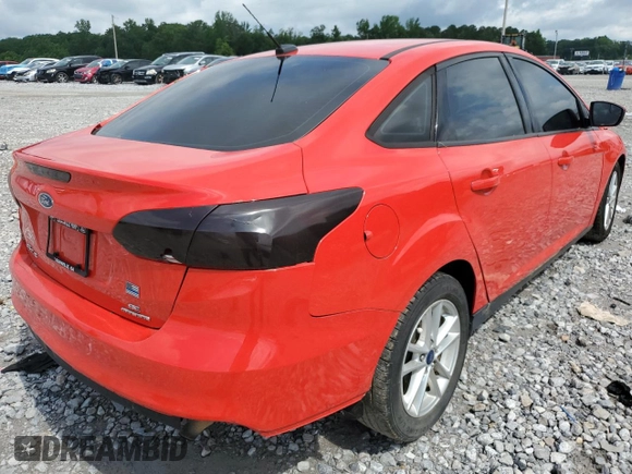 2016 Ford Focus SE with VIN 1FADP3F28GL342818, listed as a Copart auction lot 58412385 with Not provided miles and Salvage title. Bid and sale history available at DreamBid. Image 3.