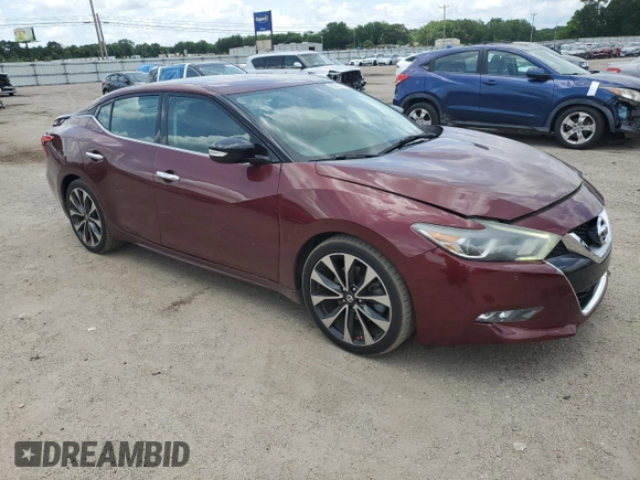 2016 Nissan Maxima SR with VIN 1N4AA6AP5GC404071, listed as a Copart auction lot 60612015 with 34,917 mi miles and Salvage title. Bid and sale history available at DreamBid. Image 4.
