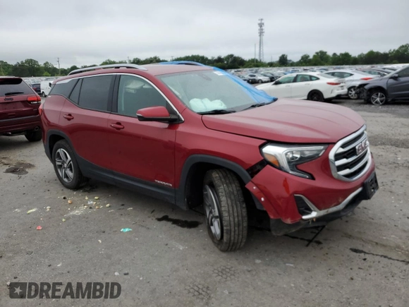 2020 GMC Terrain SLT with VIN 3GKALPEV8LL223505, listed as a Copart auction lot 56093415 with 62,132 mi miles and Salvage title. Bid and sale history available at DreamBid. Image 4.