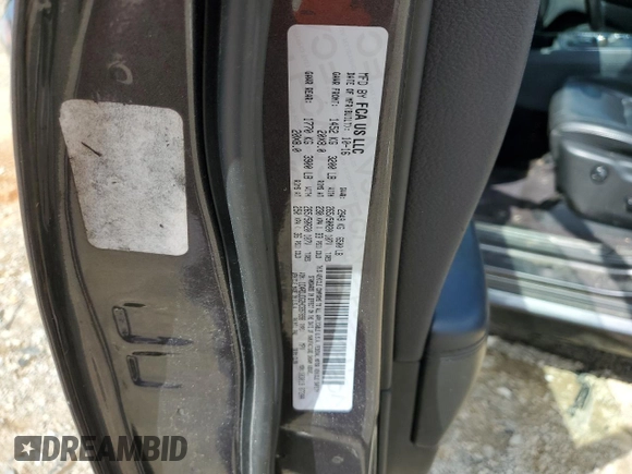 2017 Dodge Durango GT z VIN 1C4RDJDG2HC697898, wystawiony jako Copart lot #58571095 z przebiegiem 201 685 mil mil oraz Szkoda całkowita • Salvage title. Historia ofert i sprzedaży dostępna na DreamBid. Obrazek 13.
