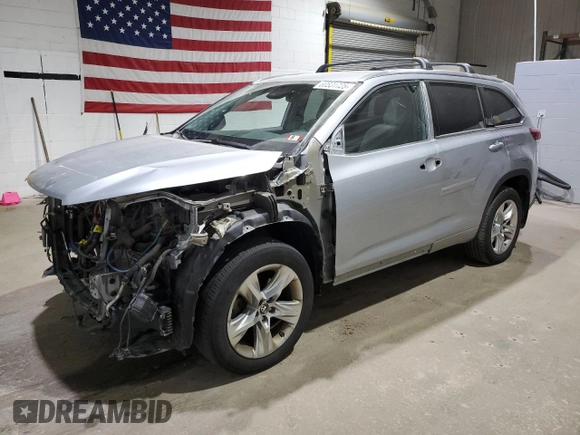 2019 Toyota Highlander Hybrid Limited with VIN 5TDDGRFH2KS059386, listed as a Copart auction lot 60531725 with 97,205 mi miles and Salvage title. Bid and sale history available at DreamBid. Image 1.