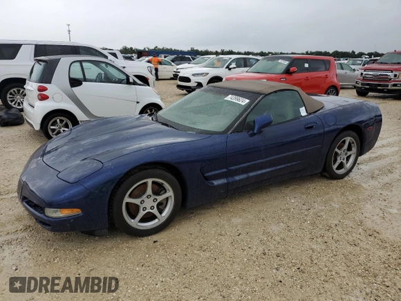 2004 Chevrolet Corvette with VIN 1G1YY32G145108135, listed as a Copart auction lot 74399624 with 0 mi miles and Salvage Title. Bid and sale history available at carsss.com. Image 1.
