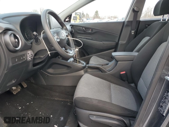 2022 Hyundai Kona SE with VIN KM8K2CAB9NU768527, listed as a Copart auction lot 43721125 with 76,231 mi miles and Salvage Title. Bid and sale history available at carsss.com. Image 7.