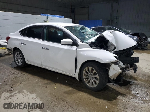 2019 Nissan Sentra SV with VIN 3N1AB7AP6KY299329, listed as a Copart auction lot 84436384 with Not Provided miles and Salvage Title. Bid and sale history available at carsss.com. Image 4.