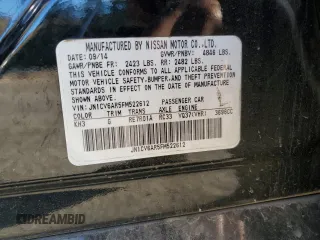 2015 Infiniti Q40 with VIN JN1CV6AR5FM522612, listed as a Copart auction lot 76236824 with 134,428 mi miles and Salvage Title. Bid and sale history available at carsss.com. Image 12.