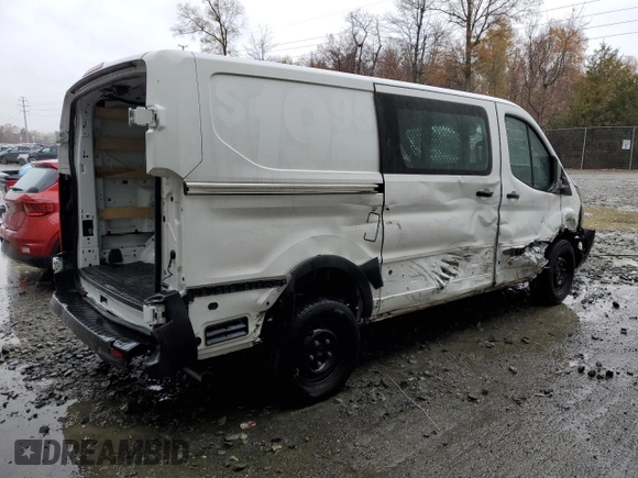 2023 Ford Transit Cargo with VIN 1FTBR1Y87PKA28570, listed as a Copart auction lot 77250383 with Not Provided miles and . Bid and sale history available at DreamBid. Image 3.
