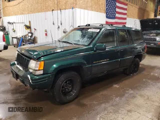 1997 Jeep Grand Cherokee Limited with VIN 1J4GZ78Y3VC733618, listed as a Copart auction lot 53757095 with 150,806 mi miles and Salvage title. Bid and sale history available at DreamBid. Image 1.