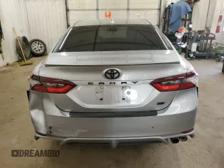 2023 Toyota Camry SE with VIN 4T1T11AKXPU773587, listed as a Copart auction lot 52325575 with 46,941 mi miles and Salvage Title. Bid and sale history available at DreamBid. Image 6.