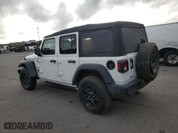 2022 Jeep Wrangler Unlimited Willys with VIN 1C4HJXDN2NW253579, listed as a Copart auction lot 73274214 with 22,583 mi miles and Salvage Title. Bid and sale history available at DreamBid. Image 2.
