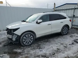 2015 Acura MDX Tech Pkg with VIN 5FRYD4H43FB023092, listed as a Copart auction lot 46786785 with 191,472 mi miles and Salvage Title. Bid and sale history available at carsss.com. Image 1.