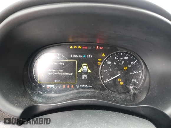 2021 Nissan Kicks SV with VIN 3N1CP5CV6ML542194, listed as a Copart auction lot 43443855 with 63,333 mi miles and Salvage Title. Bid and sale history available at carsss.com. Image 9.