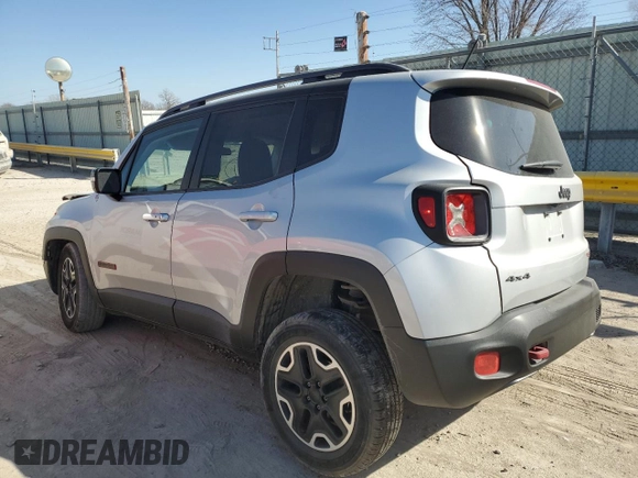 2015 Jeep Renegade Trailhawk with VIN ZACCJBCT8FPB28355, listed as a Copart auction lot 48738275 with 64,423 mi miles and Salvage title. Bid and sale history available at DreamBid. Image 2.