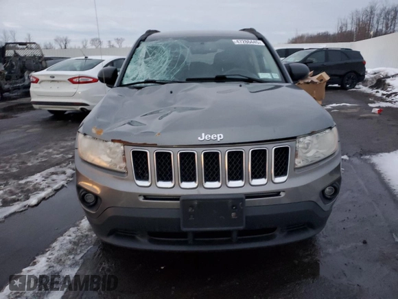 2013 Jeep Compass Latitude with VIN 1C4NJDEB5DD246108, listed as a Copart auction lot 47286445 with 106,028 mi miles and Salvage Title. Bid and sale history available at carsss.com. Image 5.