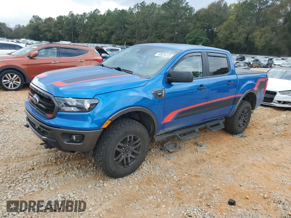 2021 Ford Ranger XL z VIN 1FTER4FHXMLD75642, wystawiony jako Copart lot #43826225 z przebiegiem 19 850 mil mil oraz Szkoda całkowita • Salvage title. Historia ofert i sprzedaży dostępna na DreamBid. Obrazek 1.