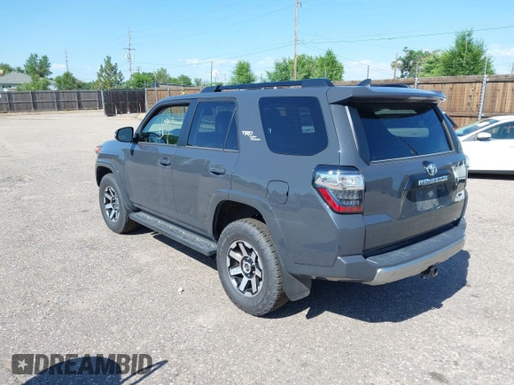 2024 Toyota 4Runner TRD Off Road with VIN JTERU5JR9R6228218, listed as a IAAI auction lot 42593528 with 37,698 mi miles and . Bid and sale history available at DreamBid. Image 3.