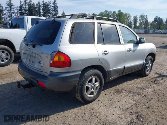 2002 Hyundai Santa Fe GLS with VIN KM8SC73D12U296838, listed as a IAAI auction lot 42117975 with 154,248 mi miles. Bid and sale history available at carsss.com. Image 4.