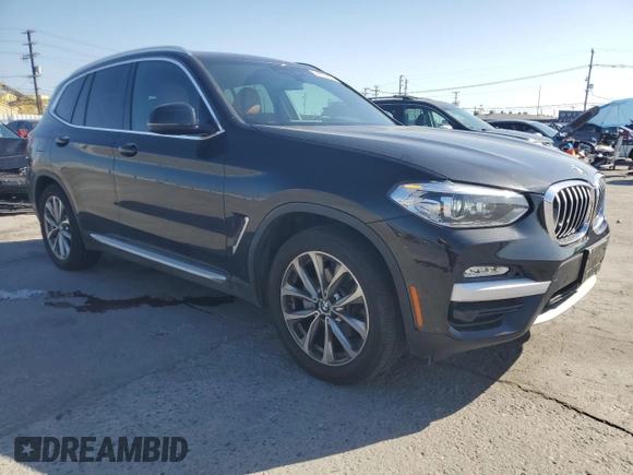 2019 BMW X3 xDrive30i with VIN 5UXTR9C53KLP81188, listed as a Copart auction lot 54952965 with 39,281 mi miles and Salvage Title. Bid and sale history available at DreamBid. Image 4.