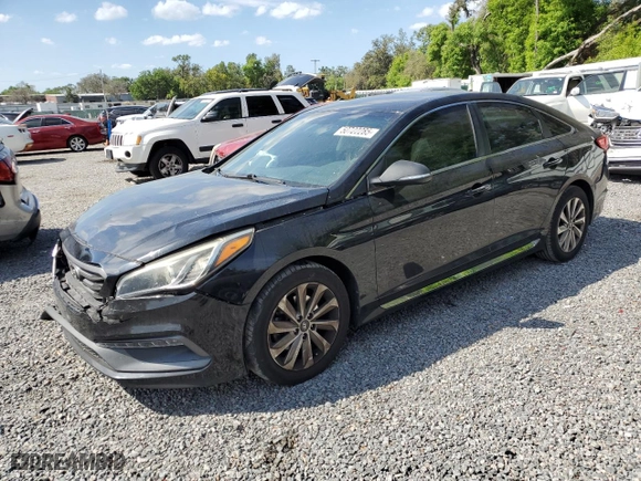 2016 Hyundai Sonata 2.4L Sport with VIN 5NPE34AFXGH261821, listed as a Copart auction lot 50722285 with 117,049 mi miles and Salvage Title. Bid and sale history available at carsss.com. Image 1.