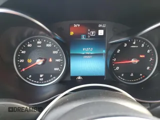 2020 Mercedes-Benz C 300 with VIN W1KWF8EB8LR590715, listed as a Copart auction lot 88220005 with 105,201 mi miles and Salvage Title. Bid and sale history available at DreamBid. Image 9.