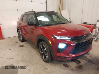 2021 Chevrolet TrailBlazer RS with VIN KL79MUSL5MB016177, listed as a IAAI auction lot 41428495 with 46,339 mi miles. Bid and sale history available at carsss.com. Image 1.