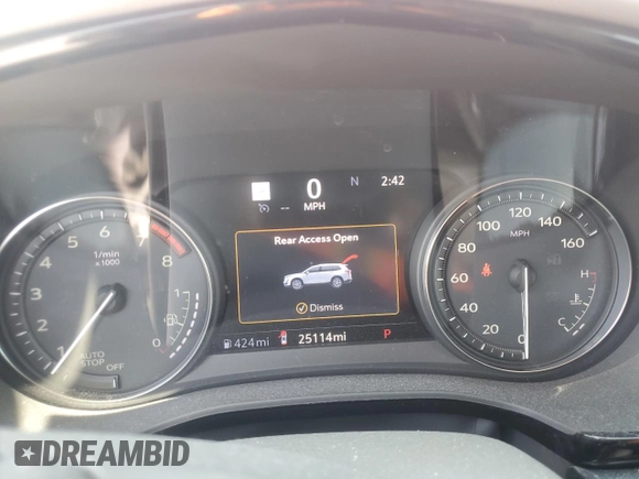 2022 Cadillac XT6 Premium Luxury with VIN 1GYKPCRS2NZ103363, listed as a Copart auction lot 66564404 with 25,114 mi miles and Salvage Title. Bid and sale history available at carsss.com. Image 9.