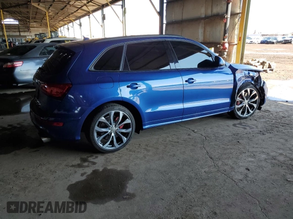 2016 Audi SQ5 with VIN WA1VCBFP9GA014751, listed as a Copart auction lot 48261565 with 98,970 mi miles and Salvage Title. Bid and sale history available at DreamBid. Image 3.