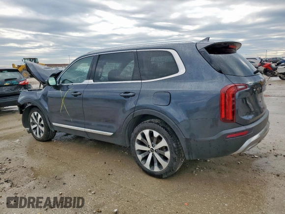2021 Kia Telluride EX with VIN 5XYP34HC7MG113679, listed as a Copart auction lot 55752625 with 85,602 mi miles and Salvage title. Bid and sale history available at DreamBid. Image 2.