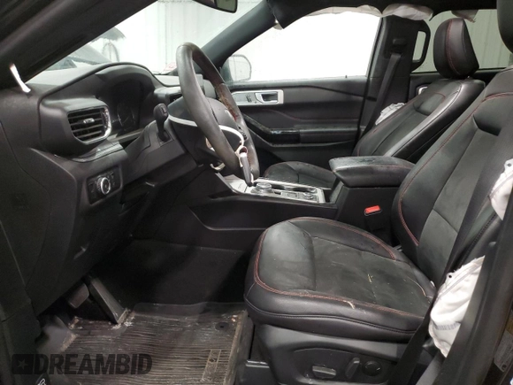 2023 Ford Explorer ST-Line z VIN 1FMSK8KH4PGC23174, wystawiony jako Copart lot #87657665 z przebiegiem 21 082 mil mil oraz Szkoda całkowita • Salvage title. Historia ofert i sprzedaży dostępna na DreamBid. Obrazek 7.